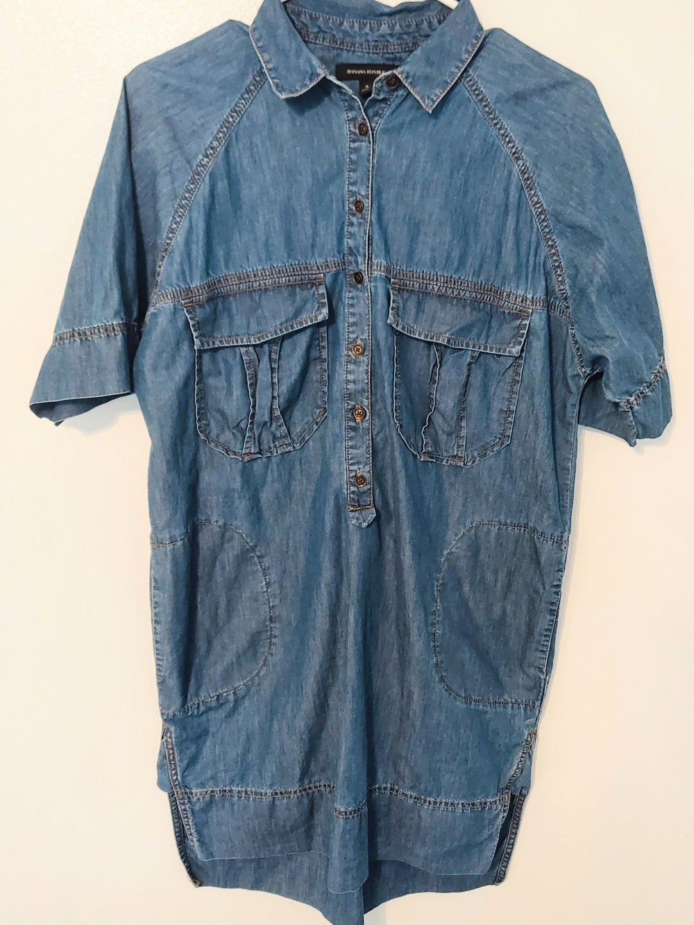 Banana Republic Dolman Short Sleeve Shirtdress Size Small